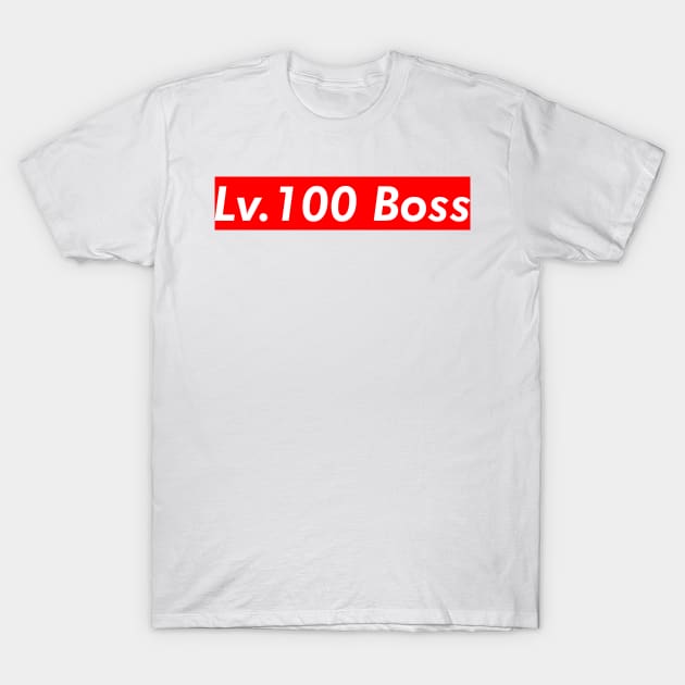 Level 100 Boss T-Shirt by giovanniiiii